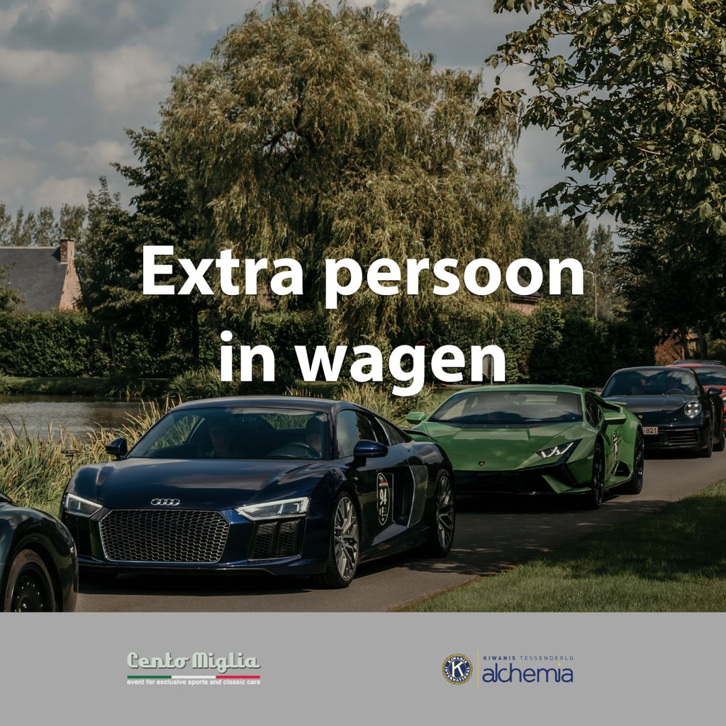 Inschrijving Extra Persoon Cento Miglia