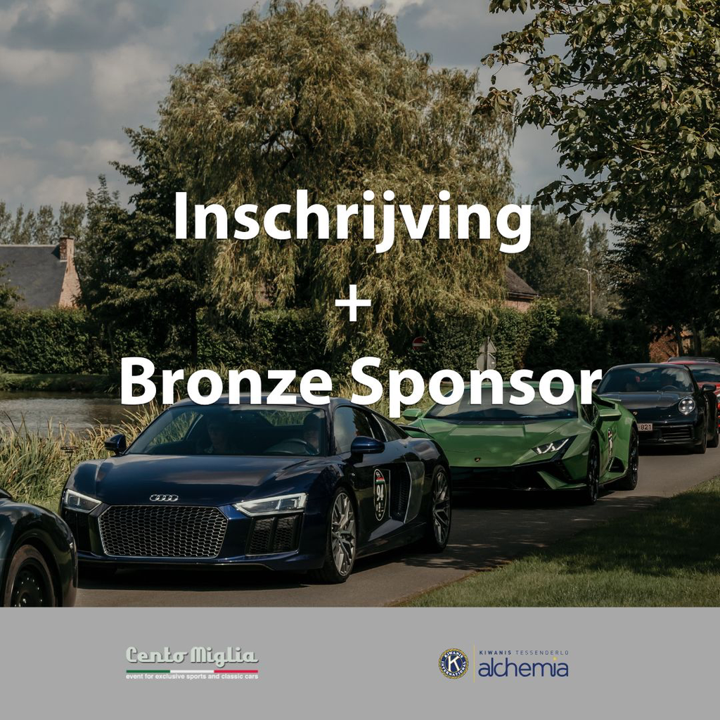 Inschrijving Cento Miglia + Bronze Sponsor