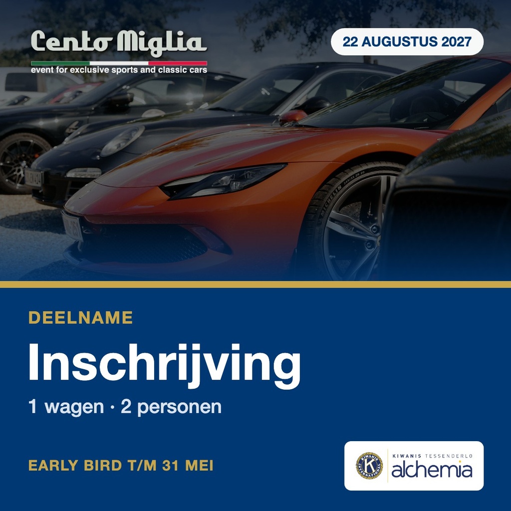 Inschrijving Cento Miglia