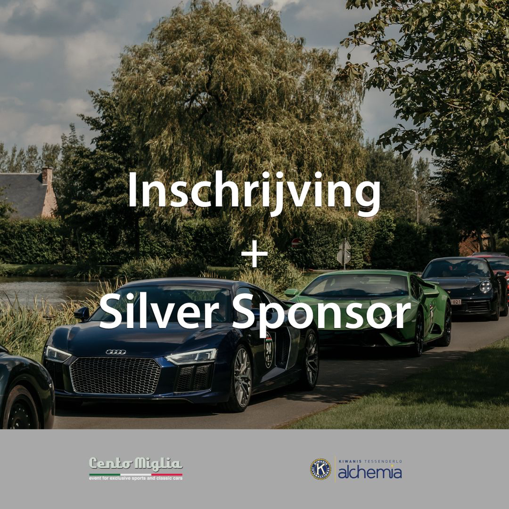 Inschrijving Cento Miglia + Silver Sponsor