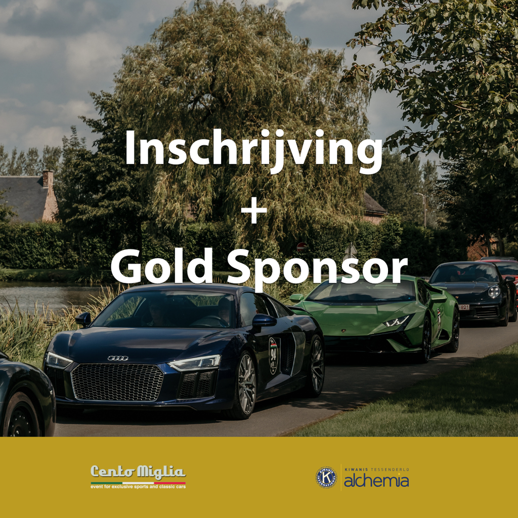 Inschrijving Cento Miglia + Gold Sponsor