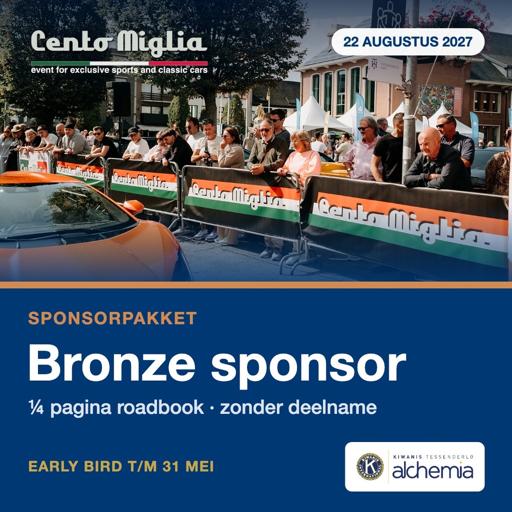 Bronze Sponsor Cento Miglia